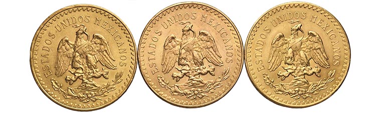 quotazione 50 pesos oro messicani