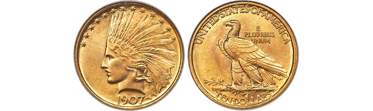 10 dollari indiani oro valutazione