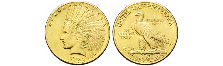 quotazione 10 dollari indiani oro